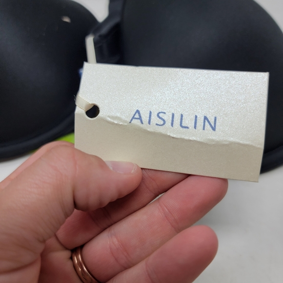 Aisilin 34D Racer Back Front Closure Underwire Black Womens Bra - Picture 6 of 9